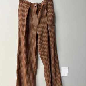 Free People Brown Striped Women's Pants